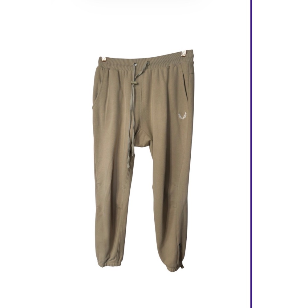 ASRV Relentless Pursuit Men's Jogger Pants Tan Khaki Athletic Sweatpants Medium